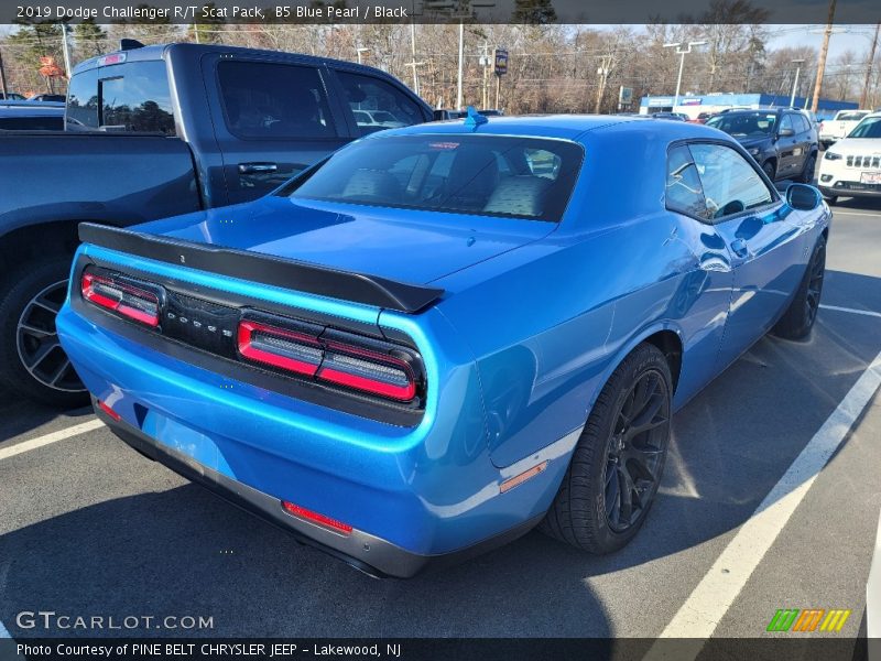 B5 Blue Pearl / Black 2019 Dodge Challenger R/T Scat Pack