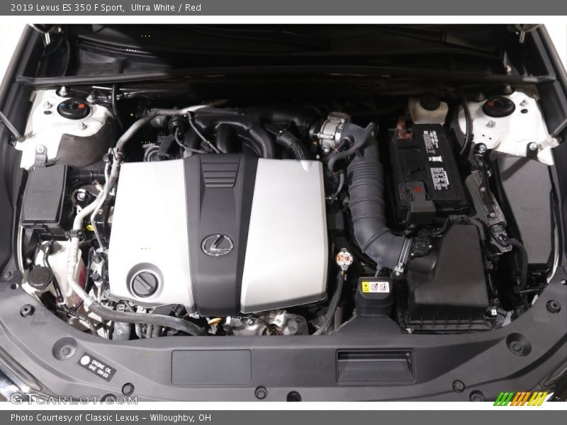 Ultra White / Red 2019 Lexus ES 350 F Sport