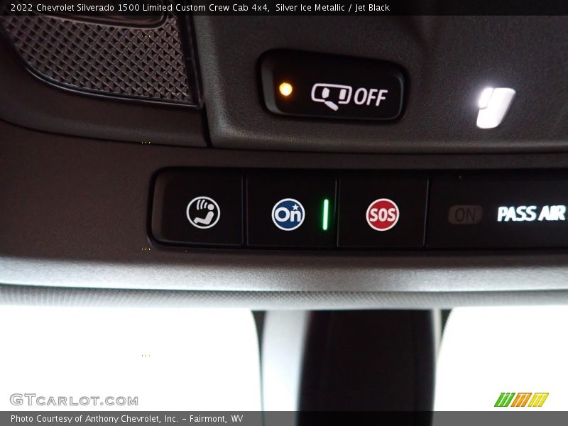 Silver Ice Metallic / Jet Black 2022 Chevrolet Silverado 1500 Limited Custom Crew Cab 4x4