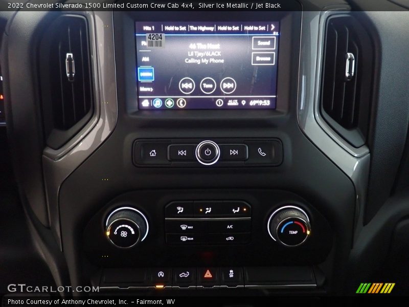 Silver Ice Metallic / Jet Black 2022 Chevrolet Silverado 1500 Limited Custom Crew Cab 4x4