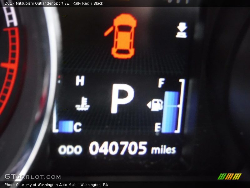 Rally Red / Black 2017 Mitsubishi Outlander Sport SE