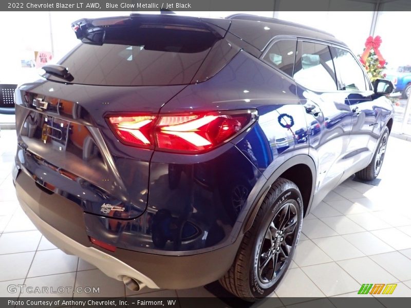 Blue Glow Metallic / Jet Black 2022 Chevrolet Blazer LT AWD