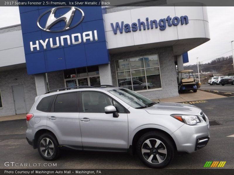 Ice Silver Metallic / Black 2017 Subaru Forester 2.5i Premium