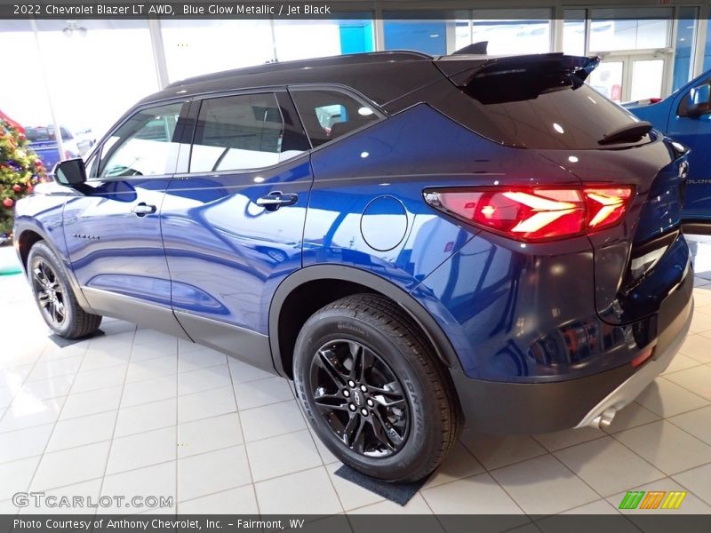 Blue Glow Metallic / Jet Black 2022 Chevrolet Blazer LT AWD