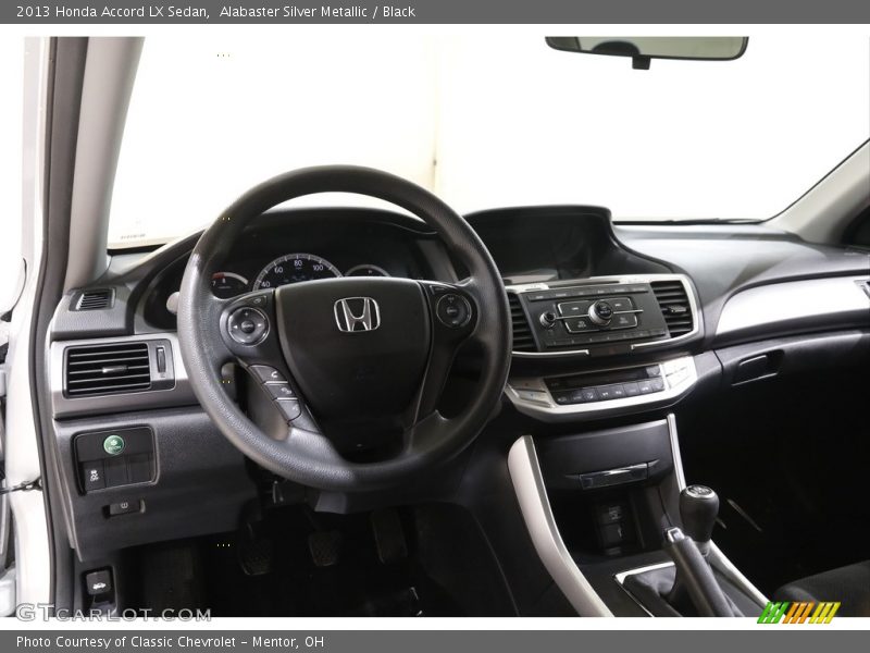 Alabaster Silver Metallic / Black 2013 Honda Accord LX Sedan