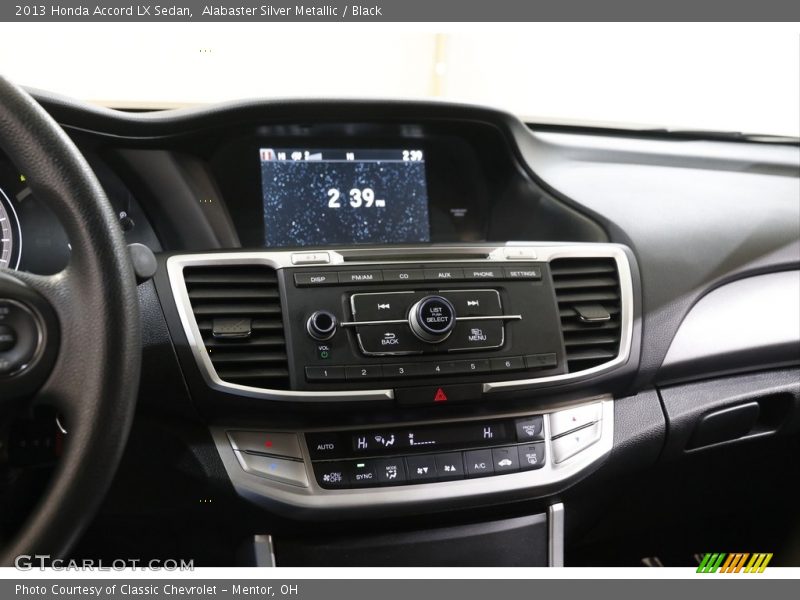 Controls of 2013 Accord LX Sedan