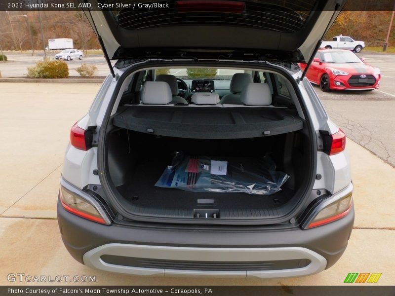 Cyber Silver / Gray/Black 2022 Hyundai Kona SEL AWD