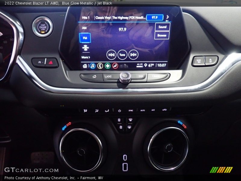 Controls of 2022 Blazer LT AWD