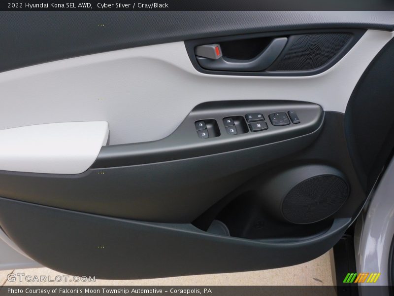 Cyber Silver / Gray/Black 2022 Hyundai Kona SEL AWD