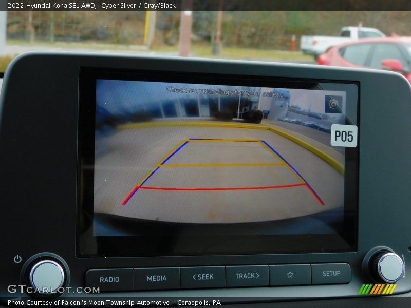 Cyber Silver / Gray/Black 2022 Hyundai Kona SEL AWD