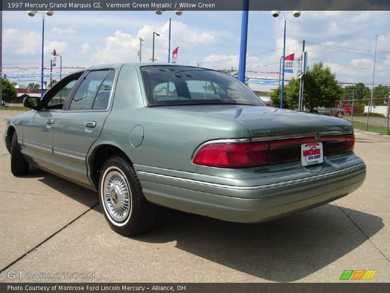 Vermont Green Metallic / Willow Green 1997 Mercury Grand Marquis GS