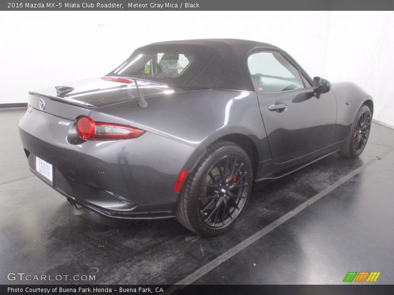 Meteor Gray Mica / Black 2016 Mazda MX-5 Miata Club Roadster