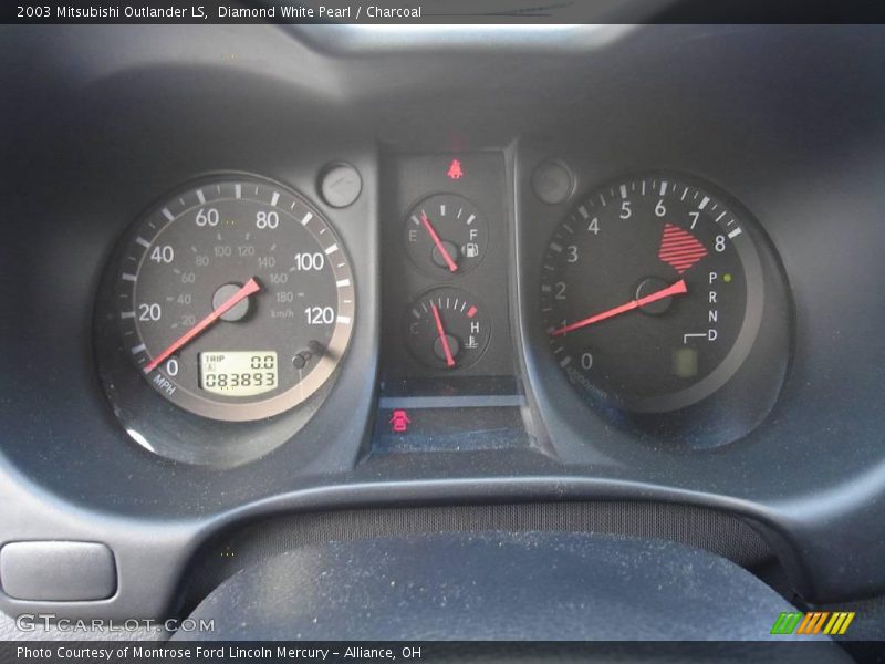Diamond White Pearl / Charcoal 2003 Mitsubishi Outlander LS