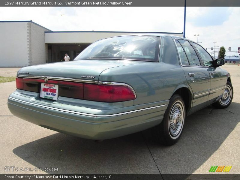 Vermont Green Metallic / Willow Green 1997 Mercury Grand Marquis GS