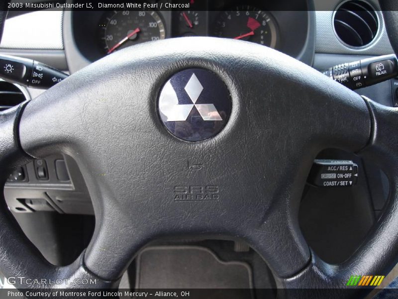 Diamond White Pearl / Charcoal 2003 Mitsubishi Outlander LS