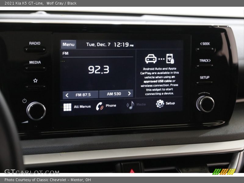 Wolf Gray / Black 2021 Kia K5 GT-Line