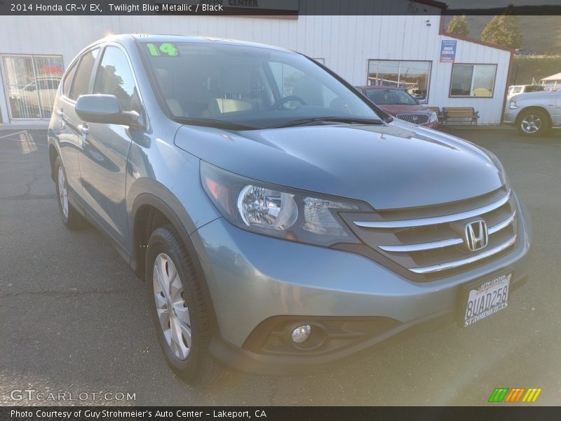 Twilight Blue Metallic / Black 2014 Honda CR-V EX