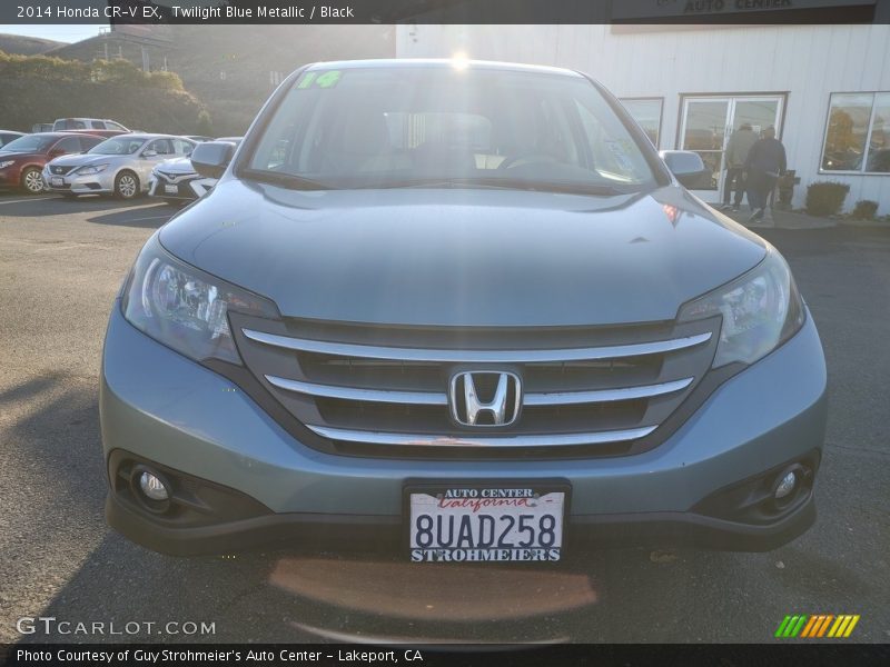 Twilight Blue Metallic / Black 2014 Honda CR-V EX