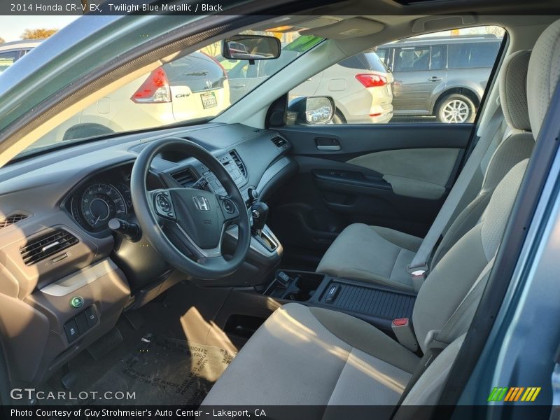 Twilight Blue Metallic / Black 2014 Honda CR-V EX