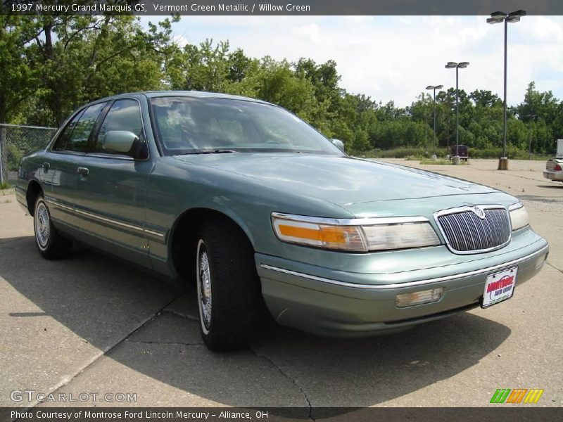 Vermont Green Metallic / Willow Green 1997 Mercury Grand Marquis GS