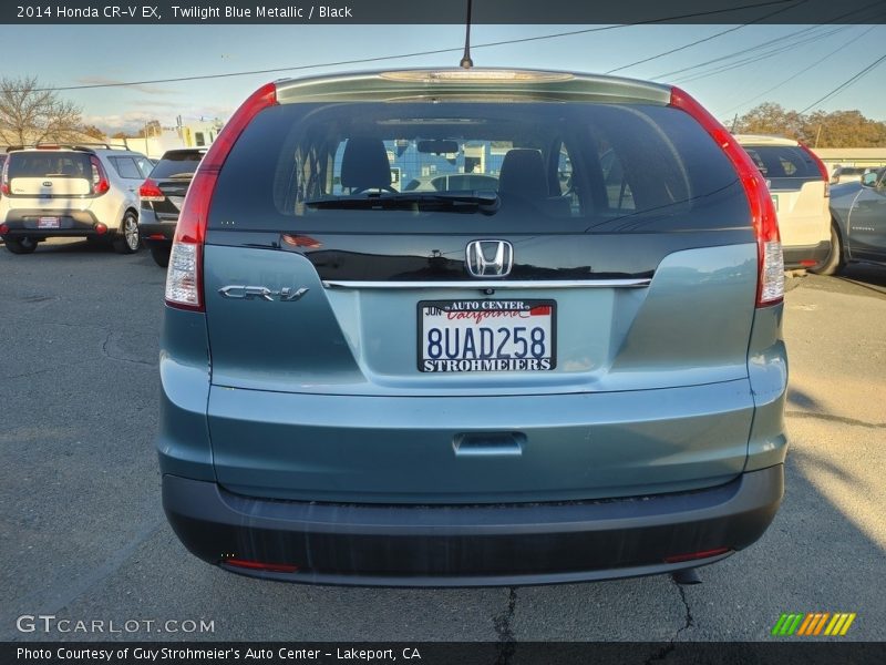 Twilight Blue Metallic / Black 2014 Honda CR-V EX