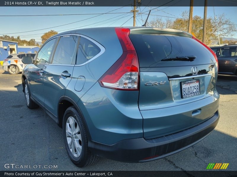 Twilight Blue Metallic / Black 2014 Honda CR-V EX