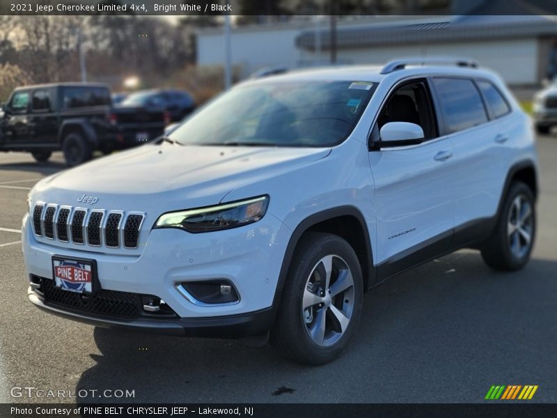 Bright White / Black 2021 Jeep Cherokee Limited 4x4