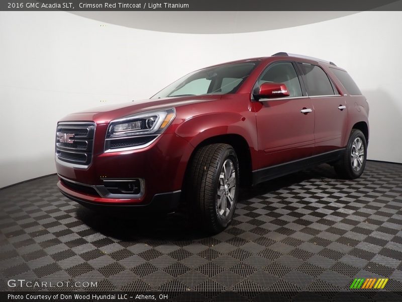 Crimson Red Tintcoat / Light Titanium 2016 GMC Acadia SLT