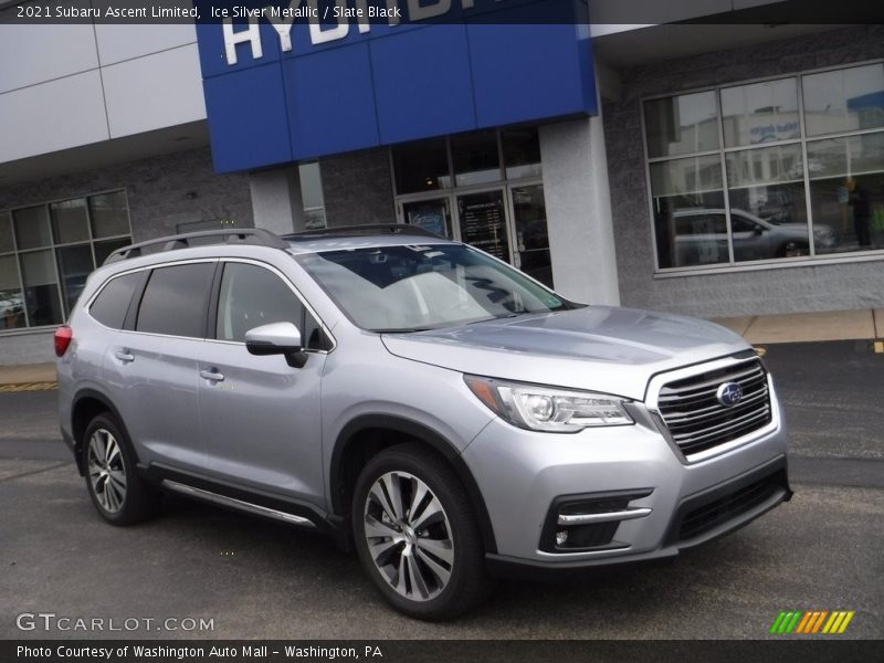 Ice Silver Metallic / Slate Black 2021 Subaru Ascent Limited