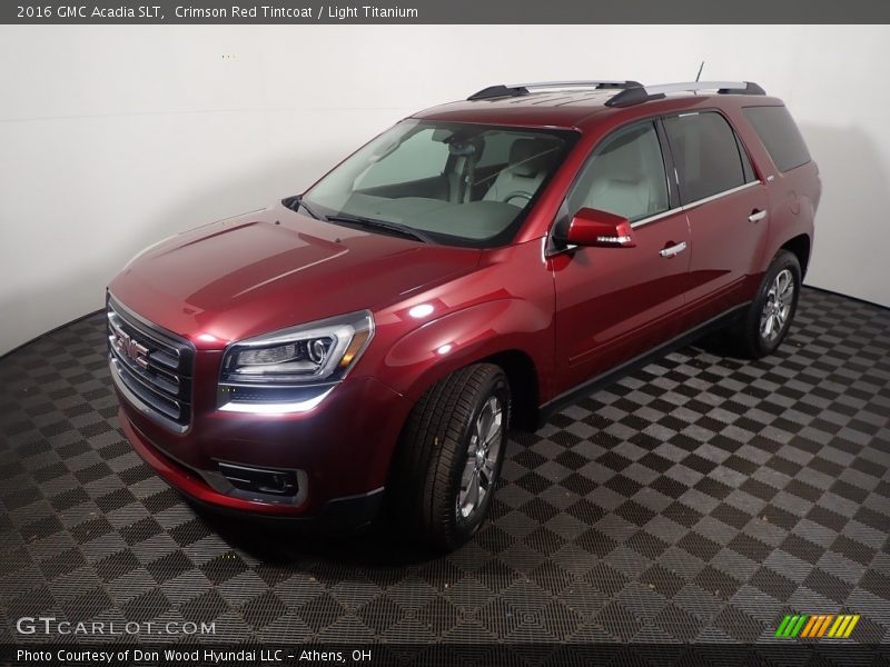 Crimson Red Tintcoat / Light Titanium 2016 GMC Acadia SLT