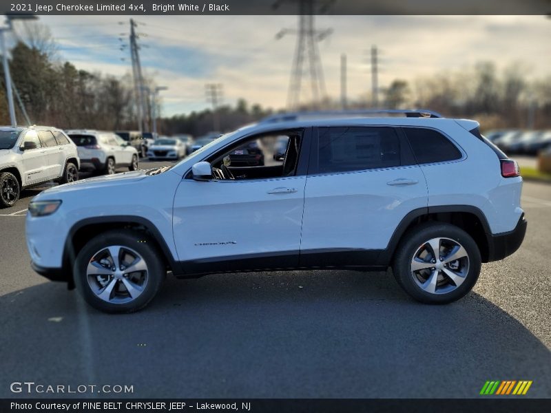 Bright White / Black 2021 Jeep Cherokee Limited 4x4