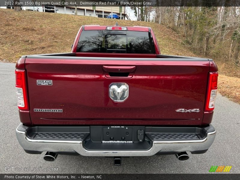 Delmonico Red Pearl / Black/Diesel Gray 2022 Ram 1500 Big Horn Quad Cab 4x4