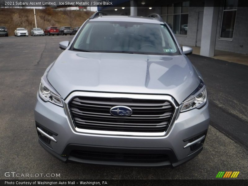 Ice Silver Metallic / Slate Black 2021 Subaru Ascent Limited