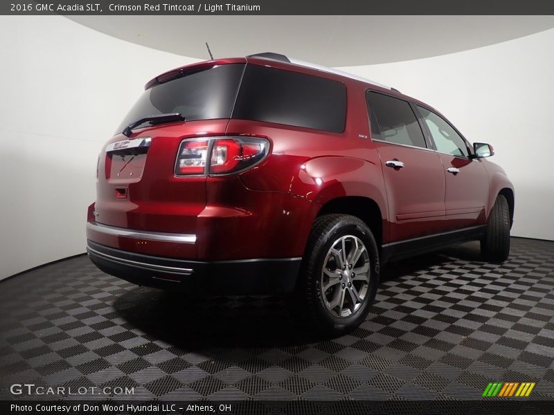 Crimson Red Tintcoat / Light Titanium 2016 GMC Acadia SLT