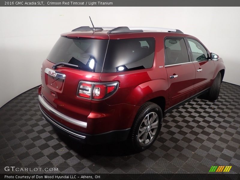 Crimson Red Tintcoat / Light Titanium 2016 GMC Acadia SLT