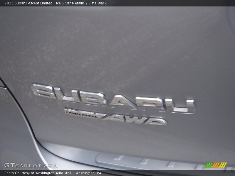 Ice Silver Metallic / Slate Black 2021 Subaru Ascent Limited