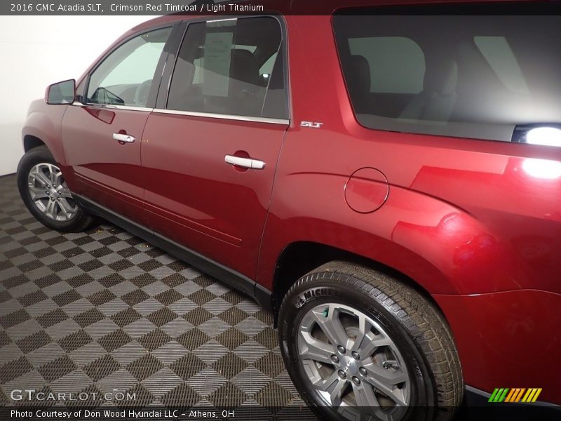 Crimson Red Tintcoat / Light Titanium 2016 GMC Acadia SLT