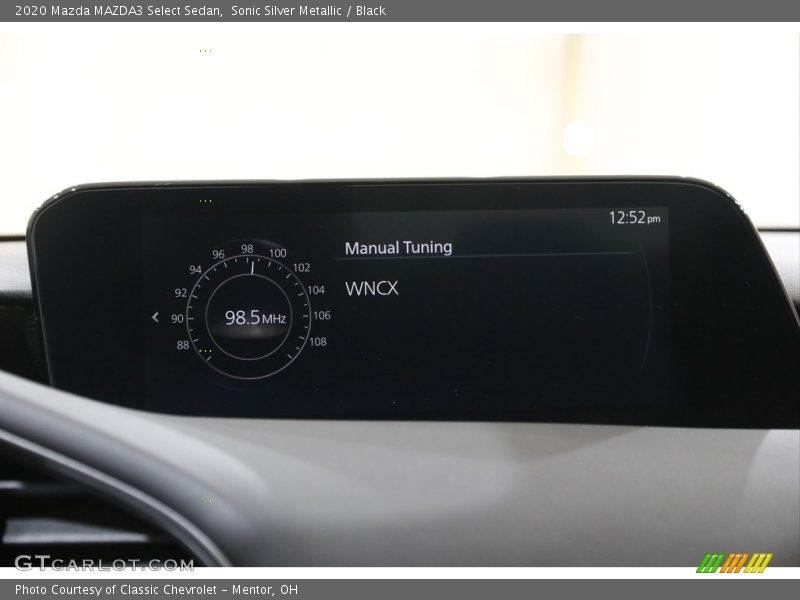 Sonic Silver Metallic / Black 2020 Mazda MAZDA3 Select Sedan