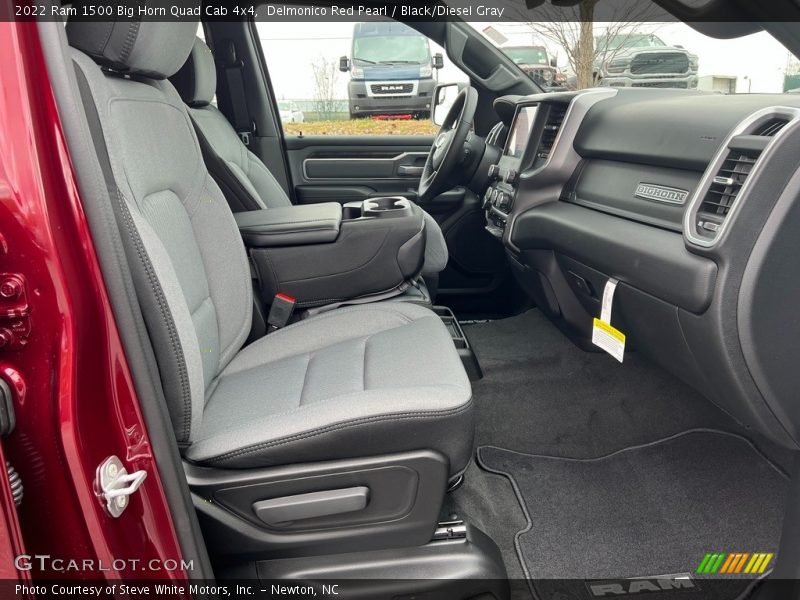 Front Seat of 2022 1500 Big Horn Quad Cab 4x4