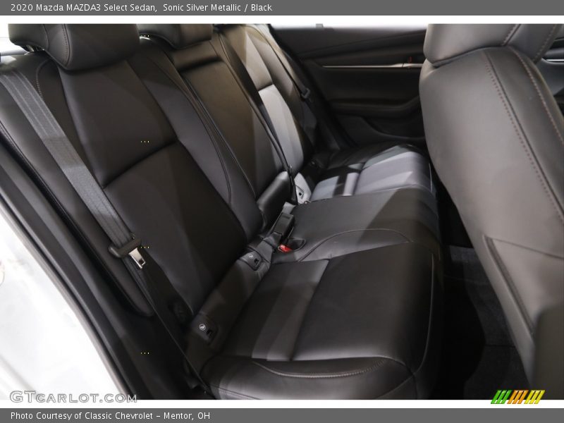 Sonic Silver Metallic / Black 2020 Mazda MAZDA3 Select Sedan