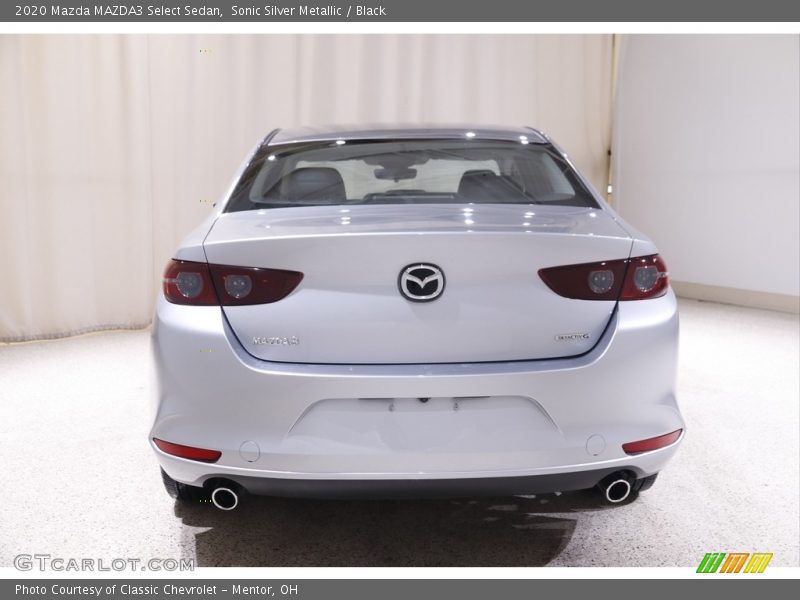 Sonic Silver Metallic / Black 2020 Mazda MAZDA3 Select Sedan