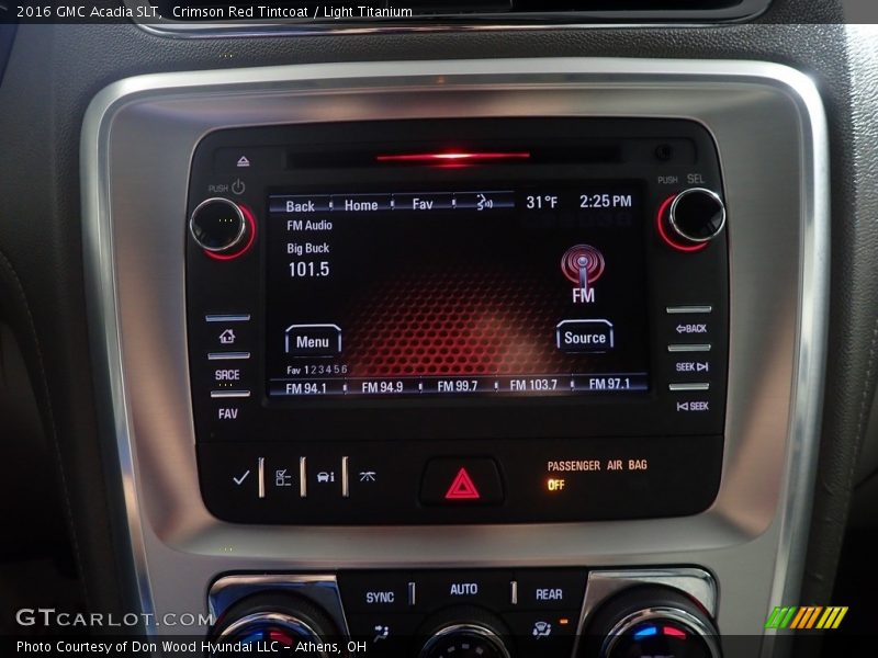 Crimson Red Tintcoat / Light Titanium 2016 GMC Acadia SLT