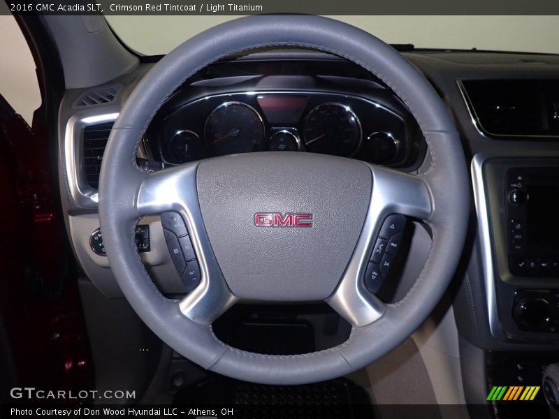 Crimson Red Tintcoat / Light Titanium 2016 GMC Acadia SLT