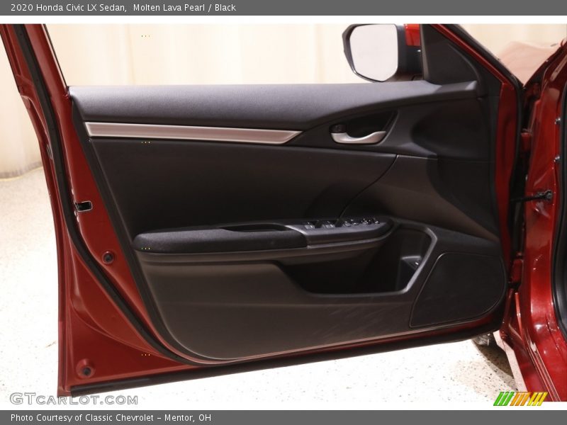 Molten Lava Pearl / Black 2020 Honda Civic LX Sedan