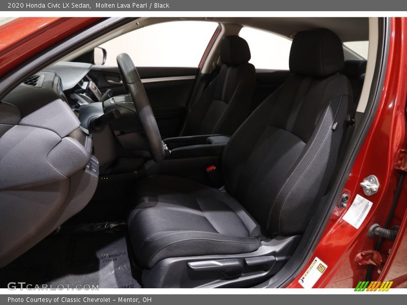 Molten Lava Pearl / Black 2020 Honda Civic LX Sedan