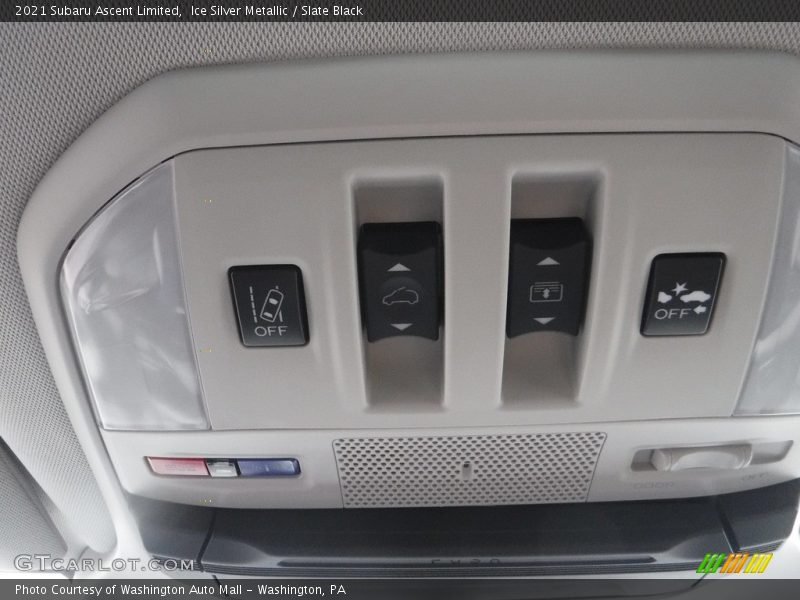 Ice Silver Metallic / Slate Black 2021 Subaru Ascent Limited