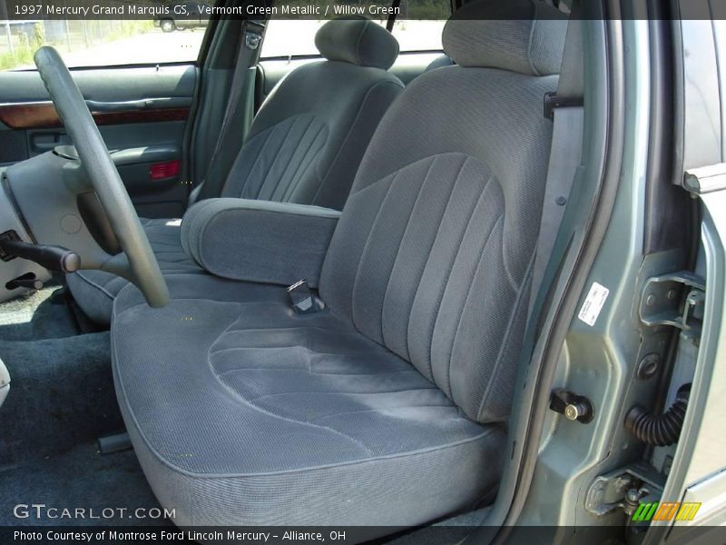 Vermont Green Metallic / Willow Green 1997 Mercury Grand Marquis GS