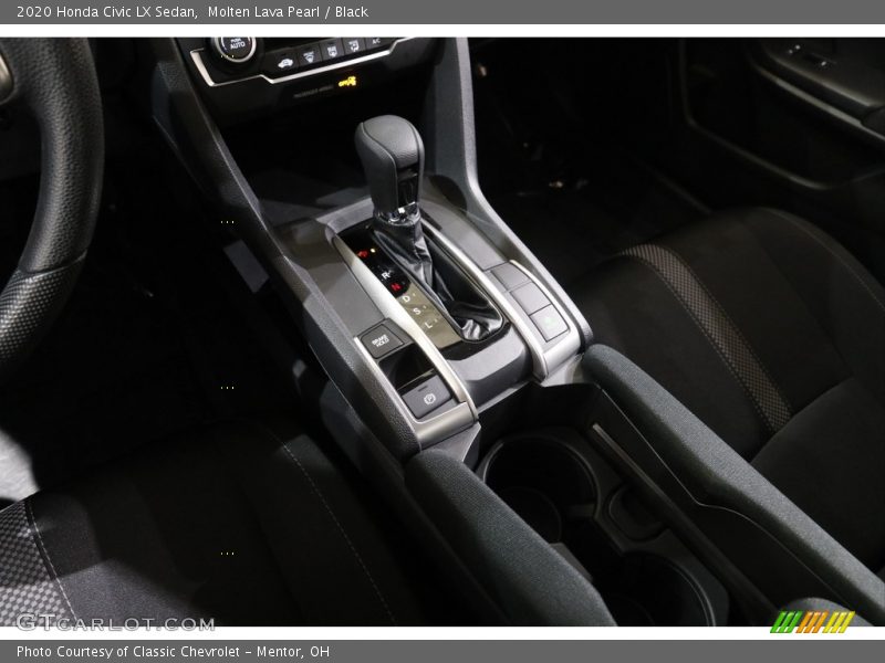Molten Lava Pearl / Black 2020 Honda Civic LX Sedan