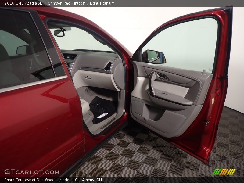Crimson Red Tintcoat / Light Titanium 2016 GMC Acadia SLT