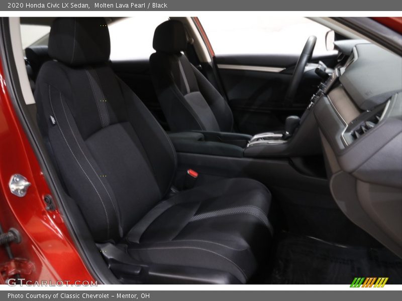Molten Lava Pearl / Black 2020 Honda Civic LX Sedan